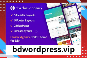 Divi Classic Agency Child Theme