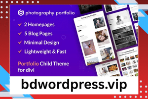 Divi Photography Portfolio Child